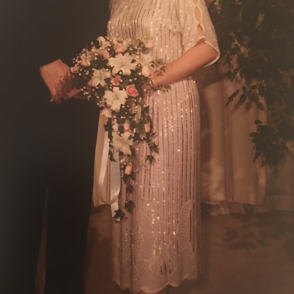 Beaded Silk Fancy Party Dress